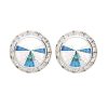 Dasha Performance Earrings (12mm/17mm) Clip-On Aurora Borealis - DanceSupplies.com