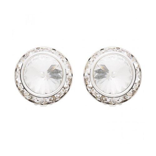 Dasha Performance Earrings (8mm/13mm) Clip-On Crystal - DanceSupplies.com