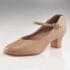 Capezio Adult Jr. Footlight Character Shoes - Caramel Adult 4 Medium Caramel- DanceSupplies.com