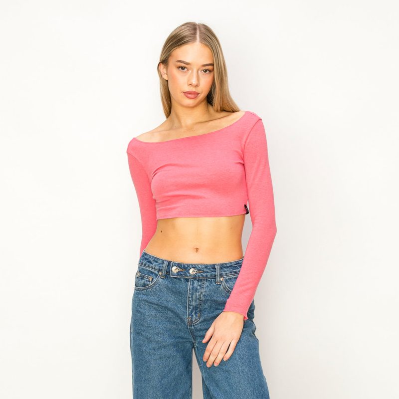 Aluvie Chloe Crop Top French Pink  - DanceSupplies.com