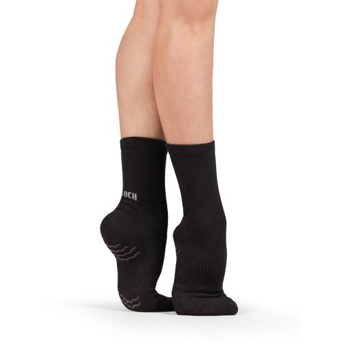 Bloch Crew Length BlochSox Adult XS Black - DanceSupplies.com