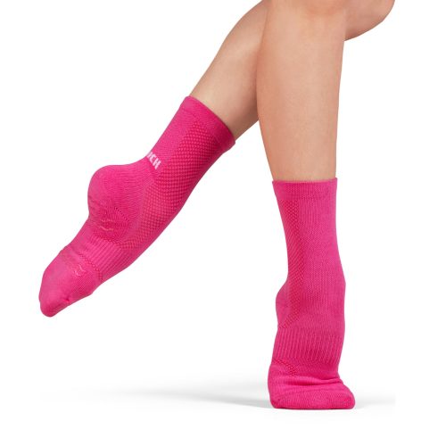 Bloch A1200 Crew Length BlochSox Hot Pink