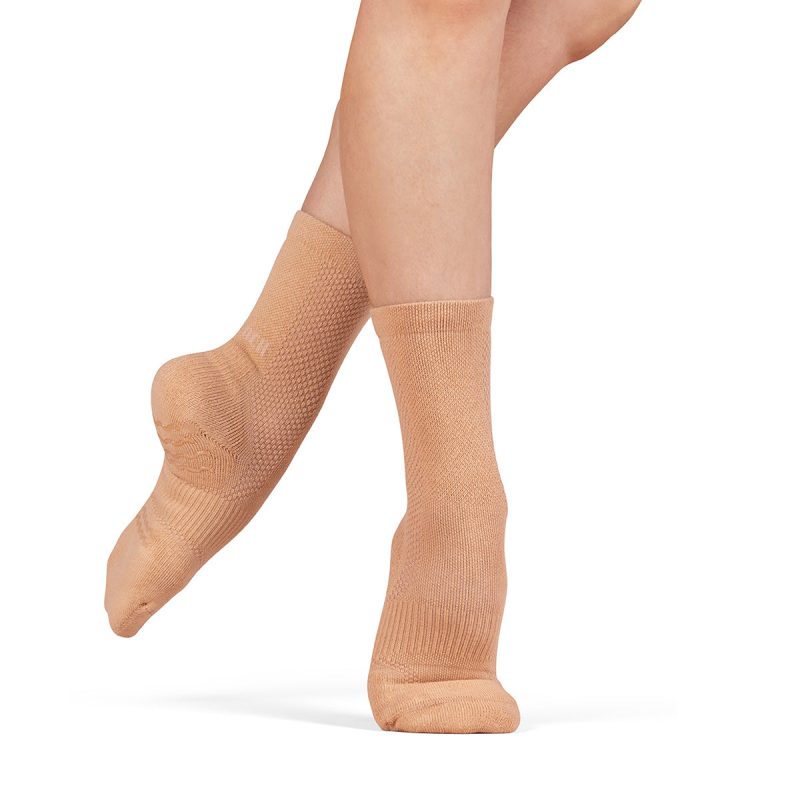 Bloch A1200 Crew Length BlochSox Sand