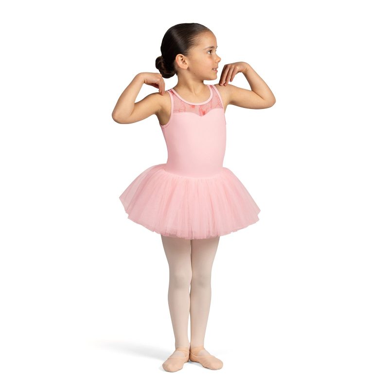 Bloch Evie Floral Tank Tutu Dress Child 2-4 Candy Pink - DanceSupplies.com