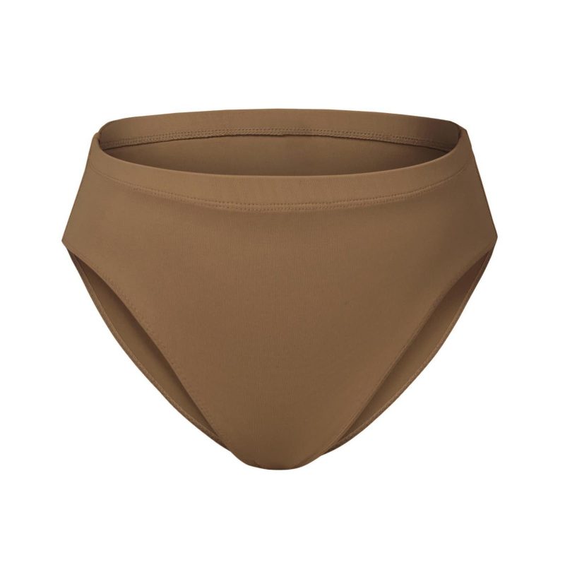 Bloch Girls Zaniah High Waist Brief Child 4-6 Almond - DanceSupplies.com