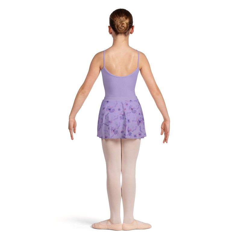 Bloch CR5211 Girls Grace Floral Mesh Skirt LIL 2