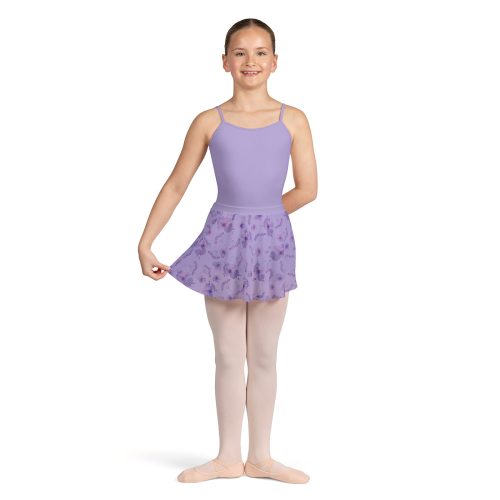 Bloch Child's Grace Floral Mesh Skirt Child 4-6 Lilac - DanceSupplies.com