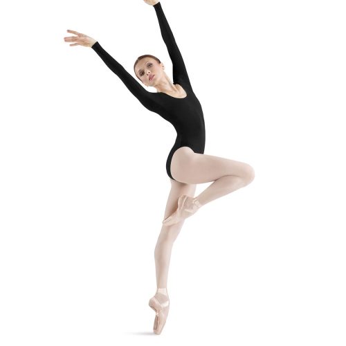 Bloch Ladies Premier Long-Sleeve Leotard Adult P Black - DanceSupplies.com