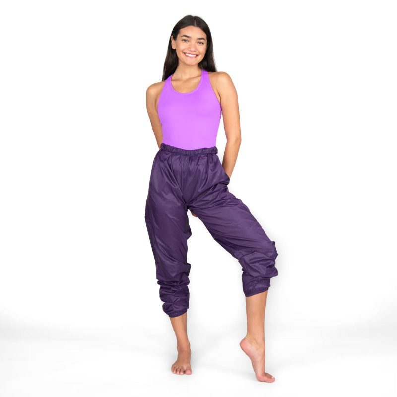 Body Wrappers Adult Rip Stop Pants Adult XS Plum - DanceSupplies.com