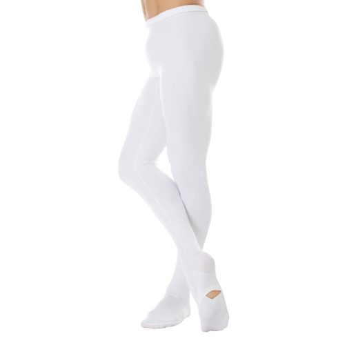 Body Wrappers Boys Convertible Tights Child 5-6 White - DanceSupplies.com