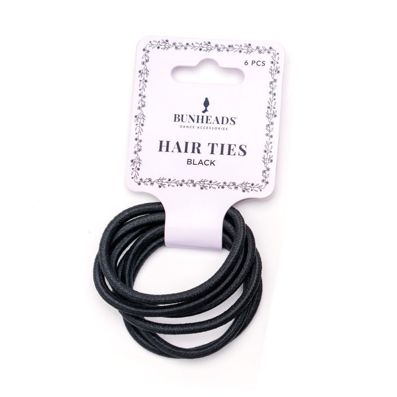 Bunheads Hair Elastics Black  - DanceSupplies.com