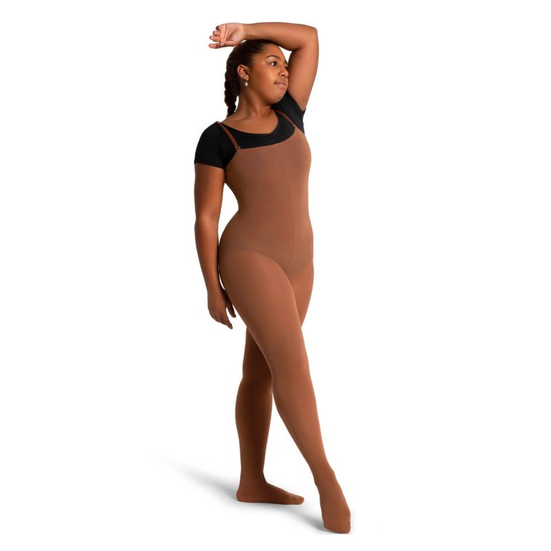 Capezio Convertible Body Tights Adult S/M Maple - DanceSupplies.com