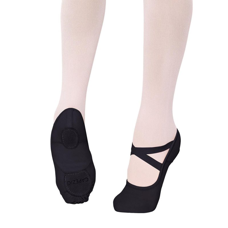 Capezio 2037 Hanami Ballet Slippers BLK fe2349b3 2b8f 460f a047 3adb146feac3