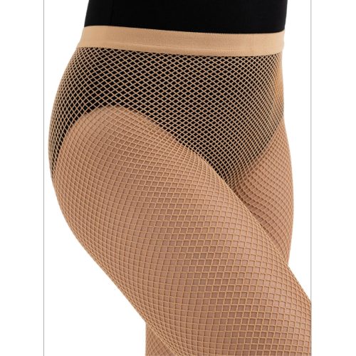 Capezio 3000C Fishnet Seamless Tights Caramel 2