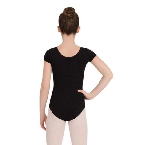 Capezio Child's Classic Short Sleeve Leotard Toddler Black - DanceSupplies.com