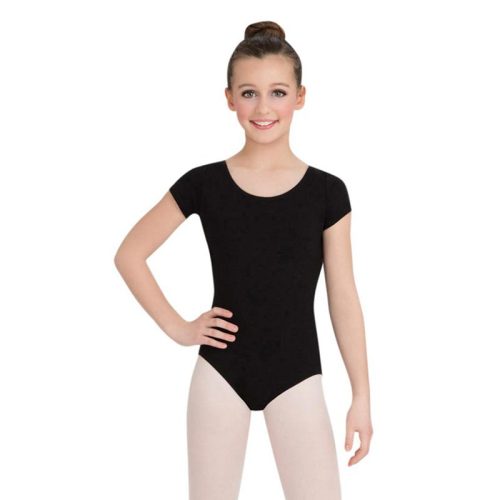 Capezio CC400C Child Short Sleeve Leotard BLK