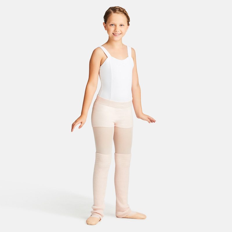 Capezio CK10955C 18 Ribbed Legwarmers PNK