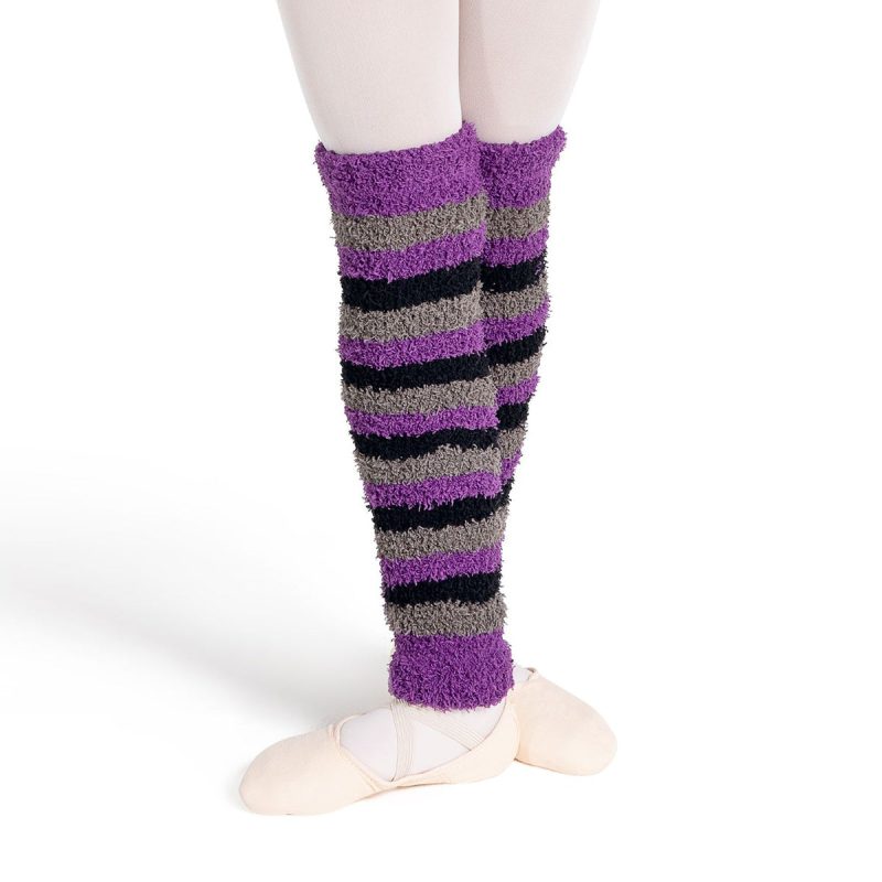 Capezio CK10984W 18 inch Striped Pamper Legwarmers BPG 2