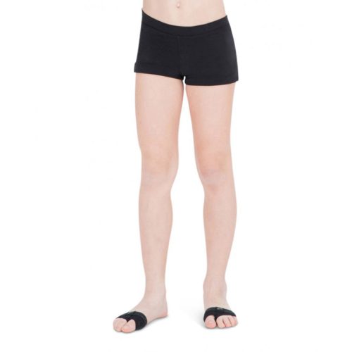 Capezio TB113C Capezio Low Rise Boy Cut Shorts BLK