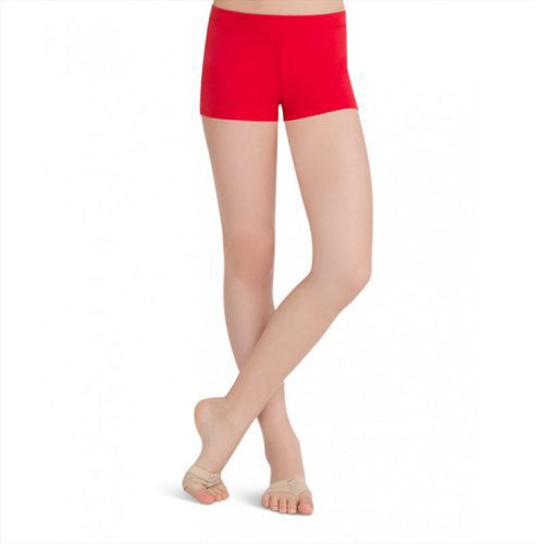 Capezio TB113C Capezio Low Rise Boy Cut Shorts RED