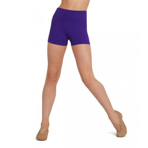 Capezio Adult High Waisted Shorts Adult XS Purple - DanceSupplies.com