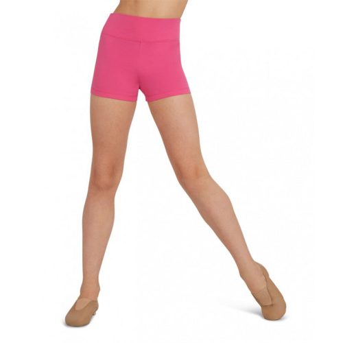 Capezio Girl's High Waisted Shorts Child Medium Hot Pink - DanceSupplies.com