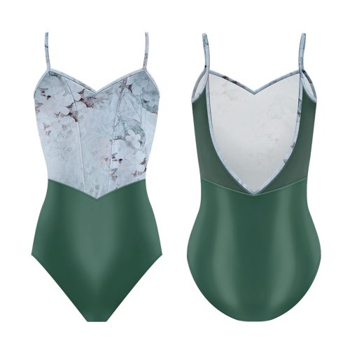 Danse de Paris Chanelle Leotard - Olive Moss Child M Olive Moss - DanceSupplies.com