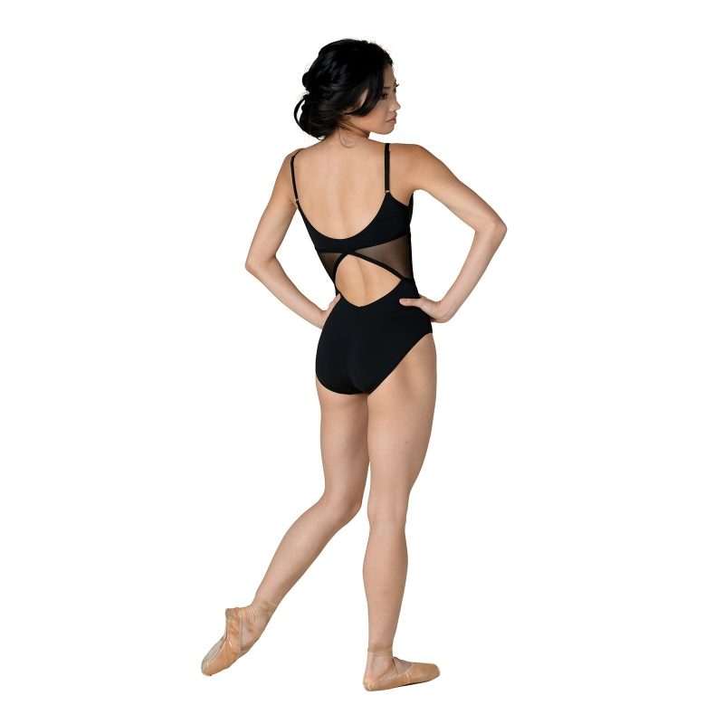 Danznmotion 21100A Adult Alexis Camisole Leotard Black 2