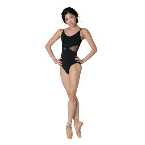 Danznmotion Adult Alexis Camisole Leotard Adult P Black - DanceSupplies.com