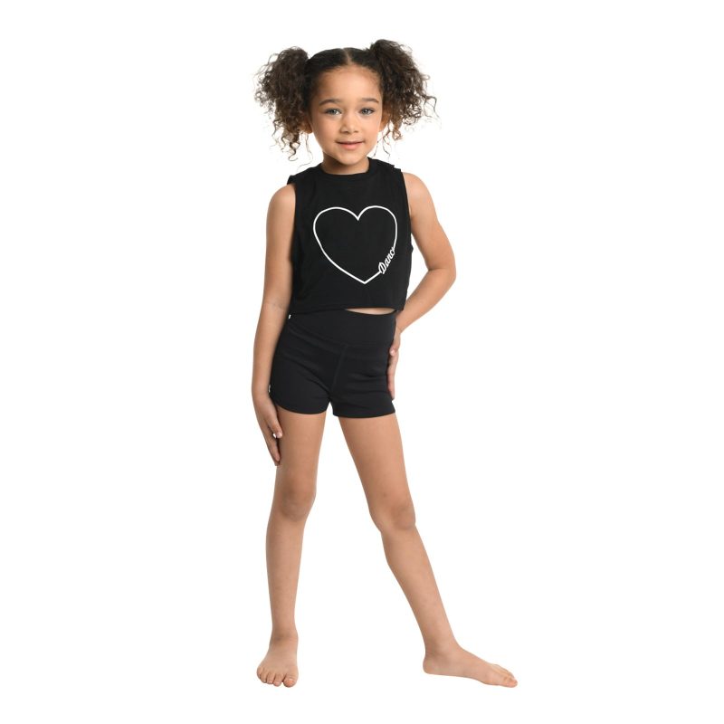 Danznmotion 21307C Heart Dance T Shirt Black