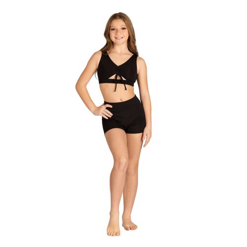 Danznmotion Child Evlynn Bra Top Child 6X-7 Black - DanceSupplies.com