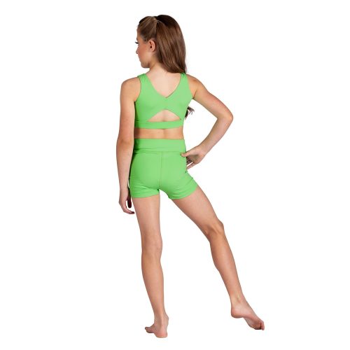 Danznmotion 24308C Child Evlynn Top Luminous Green 3