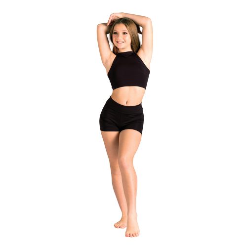 Danznmotion Child Tabitha Bra Top Child 6X-7 Black - DanceSupplies.com