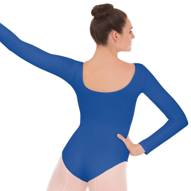 Eurotard Adult Long Sleeve Leotard Adult XS Royal - DanceSupplies.com