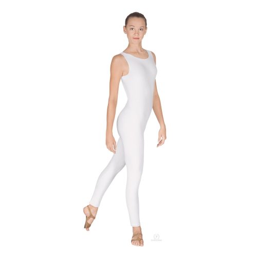 Eurotard Adult Tank Unitard Adult S White - DanceSupplies.com