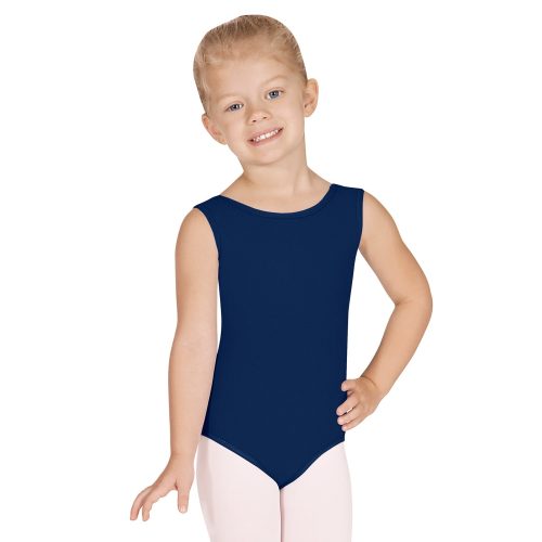 Eurotard Child's Tank Leotard Child XS Navy - DanceSupplies.com