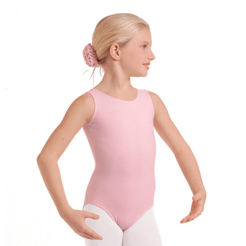 Eurotard Child's Tank Leotard Child XS Pink - DanceSupplies.com