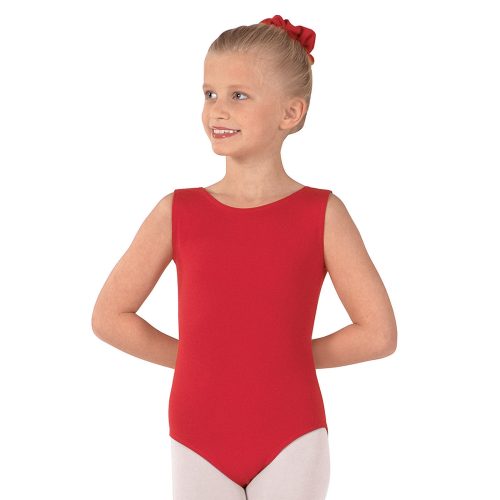 Eurotard Child's Tank Leotard Child XS Red - DanceSupplies.com