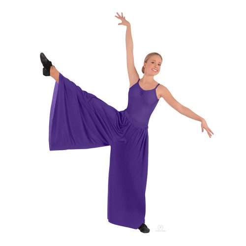 Eurotard Unisex Palazzo Pants Adult S/M Purple - DanceSupplies.com