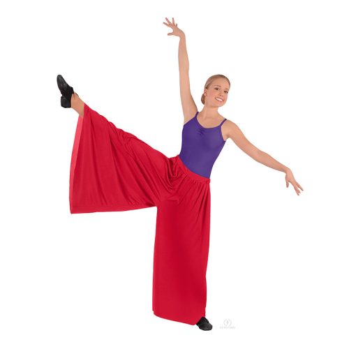 Eurotard Unisex Palazzo Pants Adult S/M Red - DanceSupplies.com