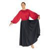 Eurotard Single Panel Circle Skirt Child 25" Black - DanceSupplies.com