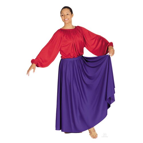 Eurotard Single Panel Circle Skirt Child 25" Purple - DanceSupplies.com