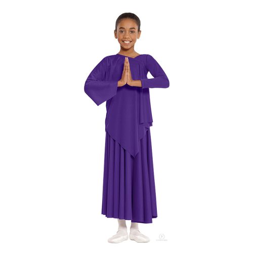 Eurotard Asymmetrical Top Child S/M Purple - DanceSupplies.com