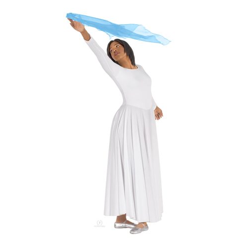 Eurotard Finger Scarf Light Blue  - DanceSupplies.com