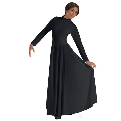 Eurotard 13847 High Neck Liturgical Dress Black 06526c96 6505 4de8 8b73 11055133f33c