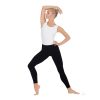 Eurotard Unisex Ankle Leggings Adult S Black - DanceSupplies.com