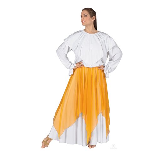 Eurotard Chiffon Single Handkerchief Skirt/Top Child Yellow - DanceSupplies.com