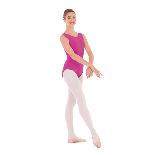 Eurotard Adult Microfiber Tank Leotard Adult XS Fuchsia - DanceSupplies.com