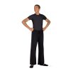 Eurotard Unisex Microfiber Crew Neck Top Adult S Black - DanceSupplies.com