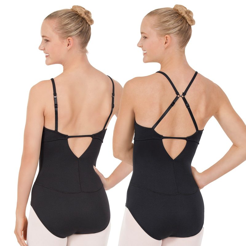 Eurotard Adult Multi-Way Camisole Leotard Adult XS Black - DanceSupplies.com